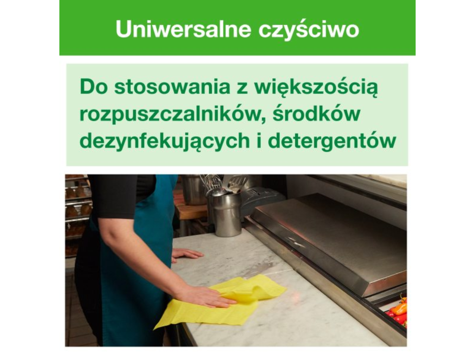 Ściereczki wielorazowe TORK 194650 Yellow Opak 40 ściereczek